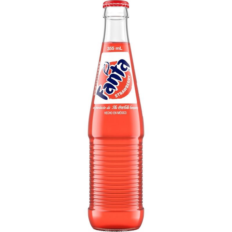 Fanta Strawberry de Mexico Soda - 12 fl oz Glass Bottle
