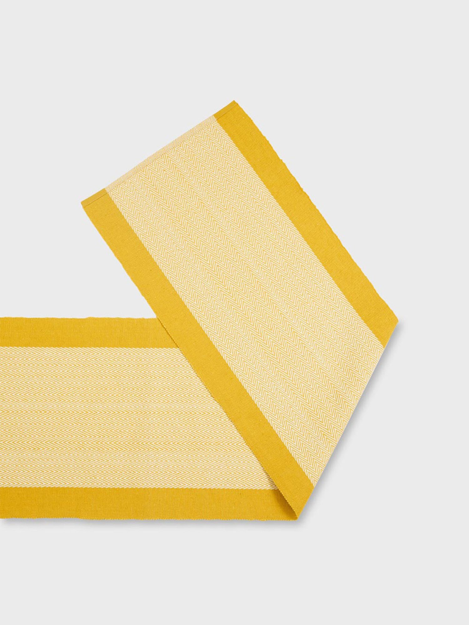 Fabindia Mustard Cotton 90 TC 545 GSM Kislay Small Table Runner