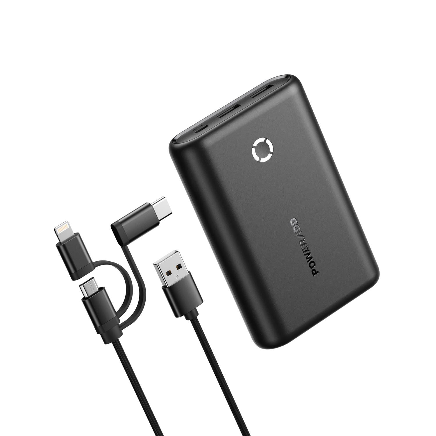 POWERADD Portable Charger EnergyCell 15000mAh Power Bank Dual 5V/2.4A Output External Battery Fast Charging Portable Charger for iPhone Samsung Cellphone, Black