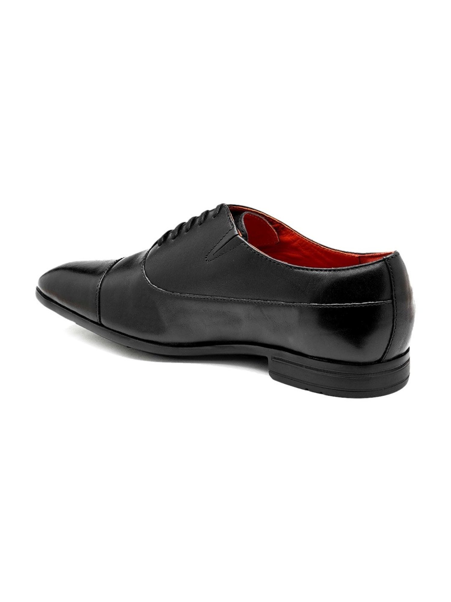 Ruosh Men's Black Oxford Shoes