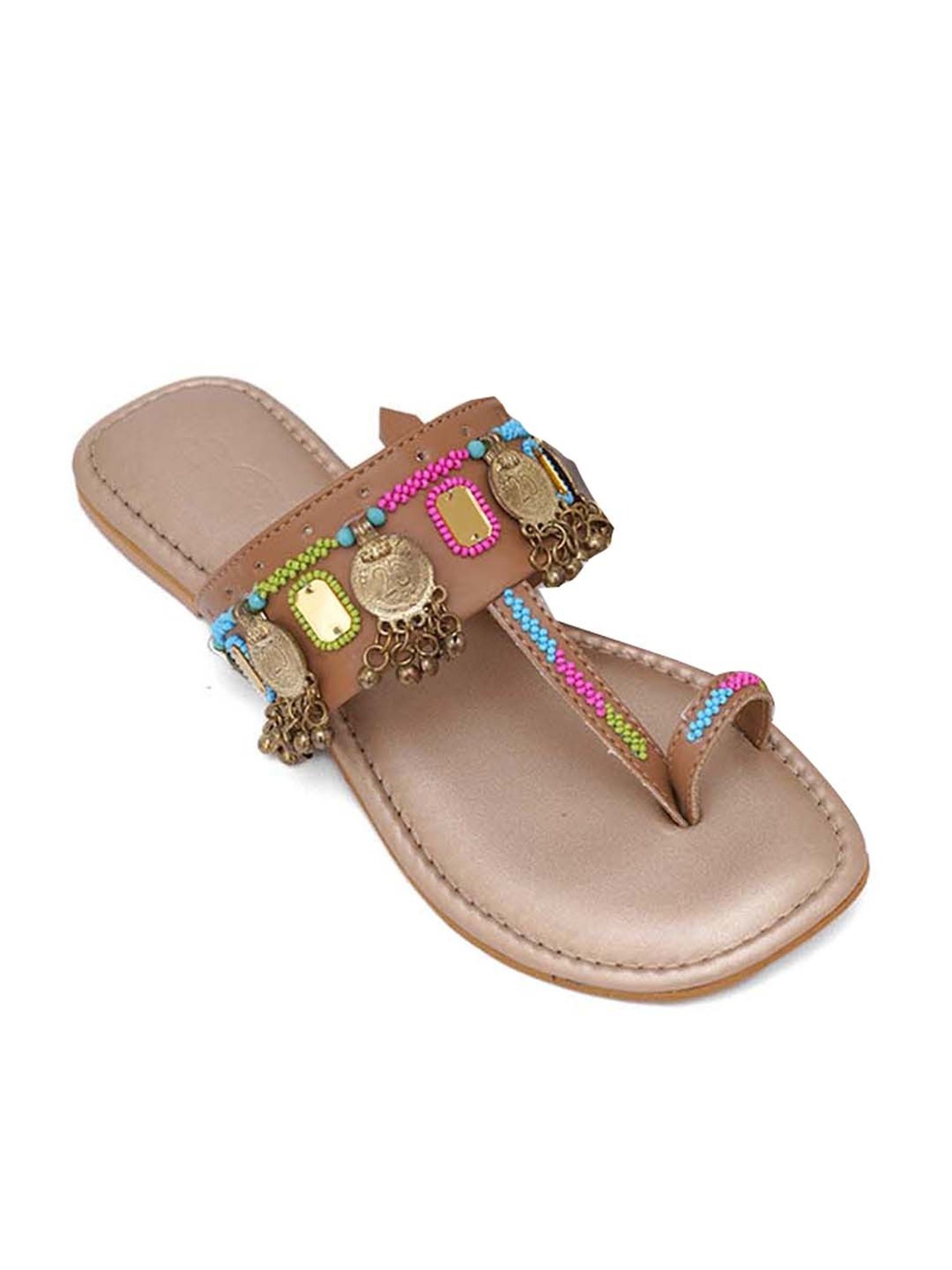 Sole House Women's Nude Toe Ring Sandals