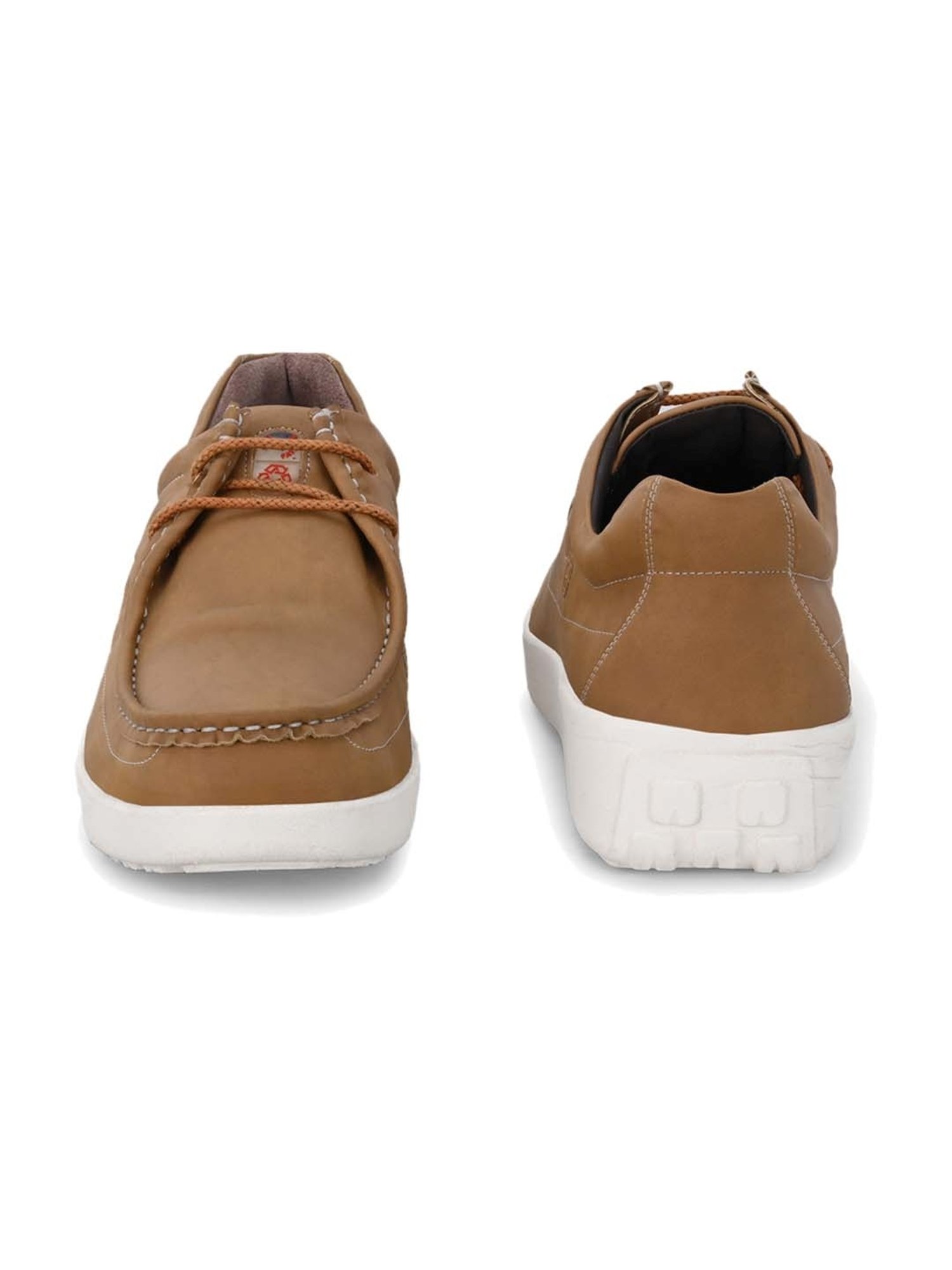 Hitz Men's Tan Derby Shoes