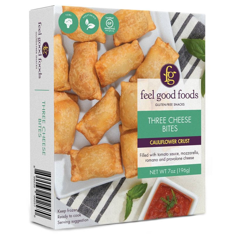 Feel Good Foods Gluten Free Three Cheese Frozen Snack Bites - 7oz