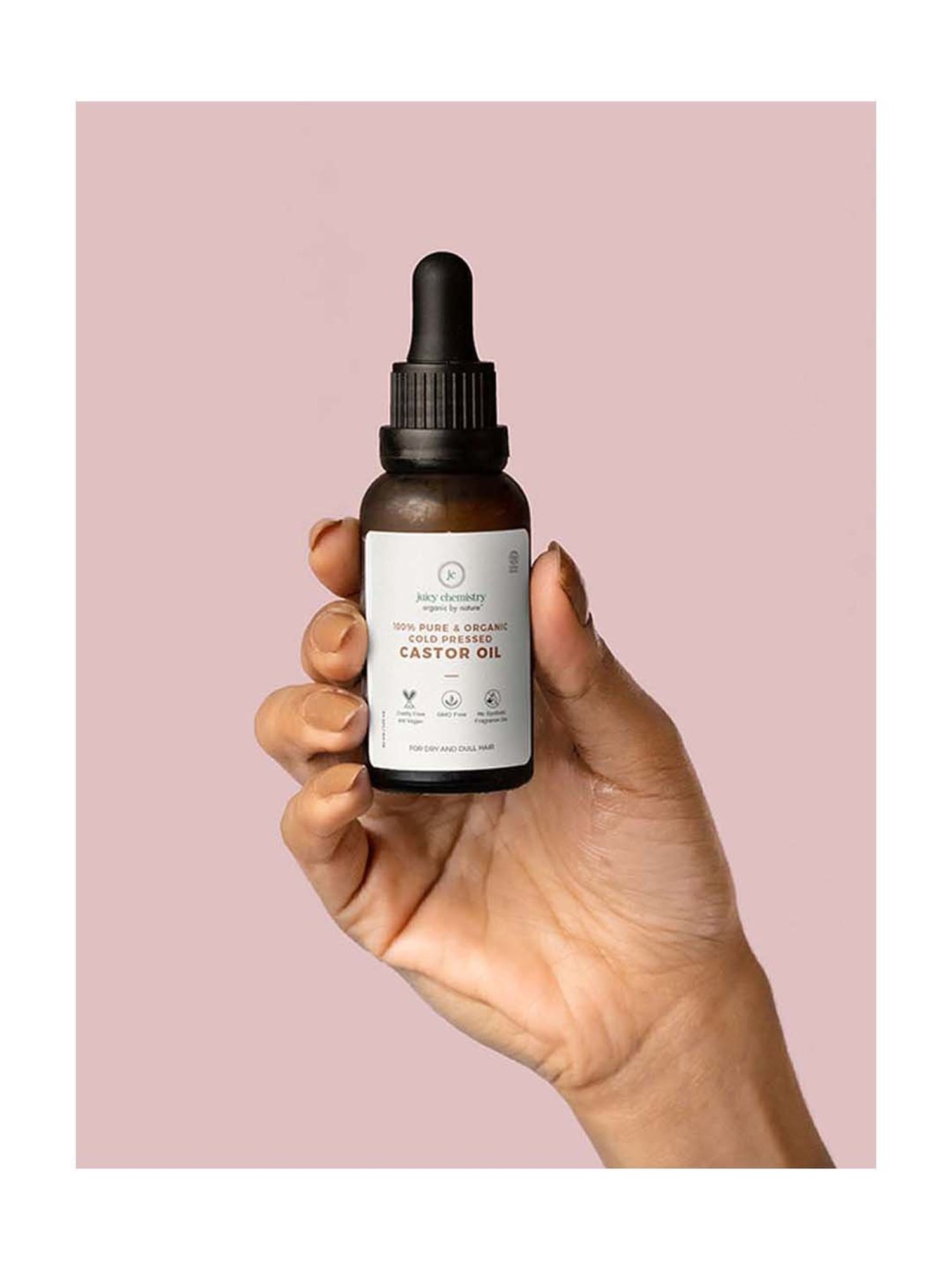 Juicy Chemistry Castor Cold Pressed Carrier Oil - 30 ml