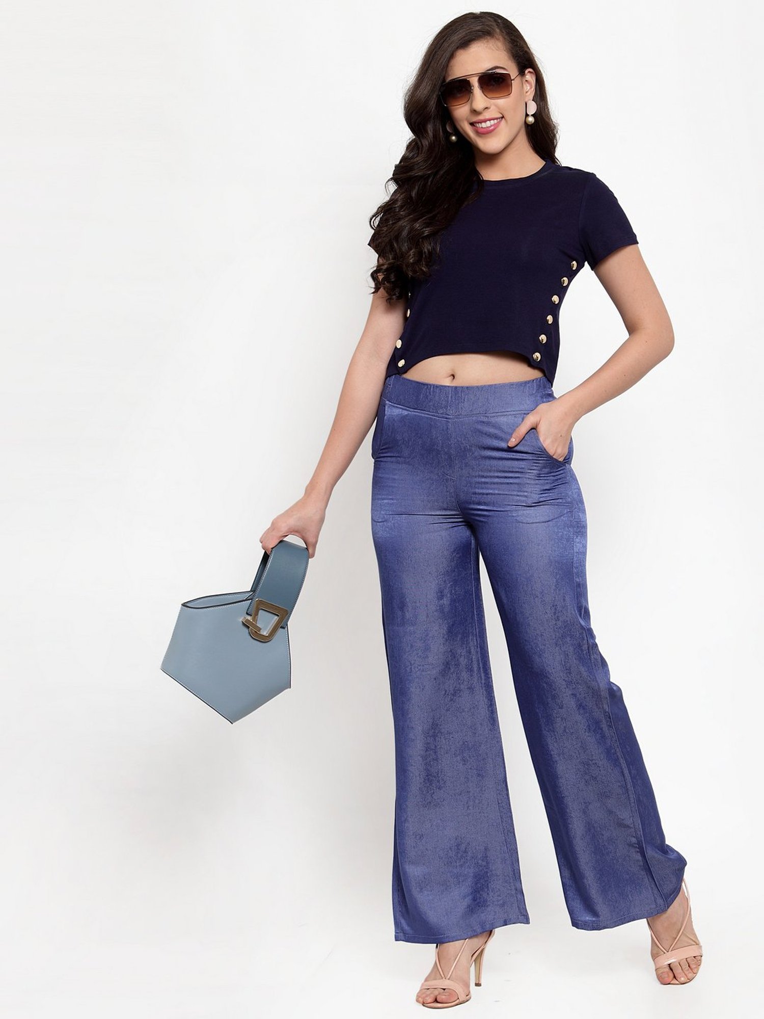 Westwood Blue High Rise Trousers