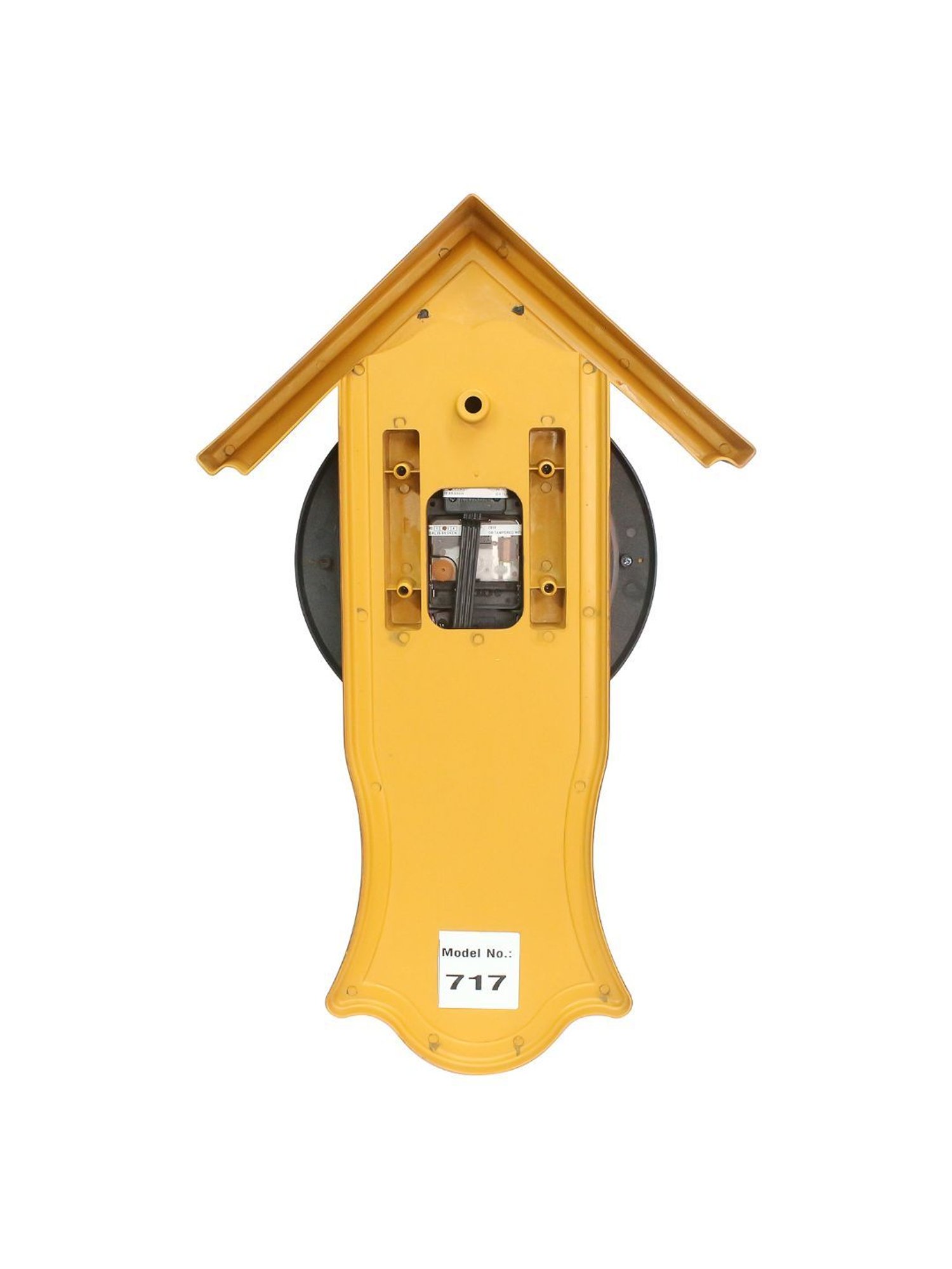 CHRONIKLE Yellow Plastic Wall Clock