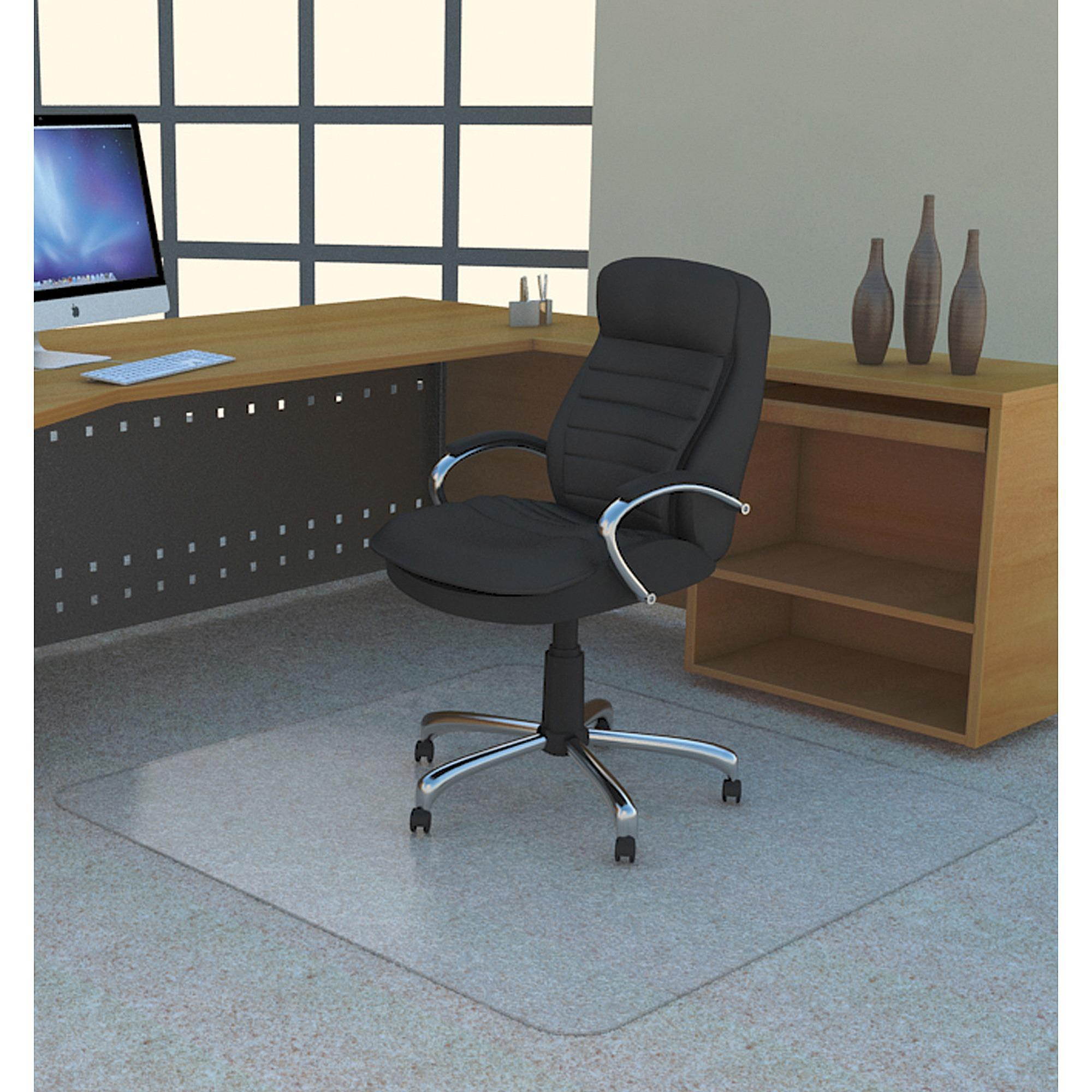 Lorell Chairmat Studded Rectangular Med-High Pile 45"x53" CL 69704
