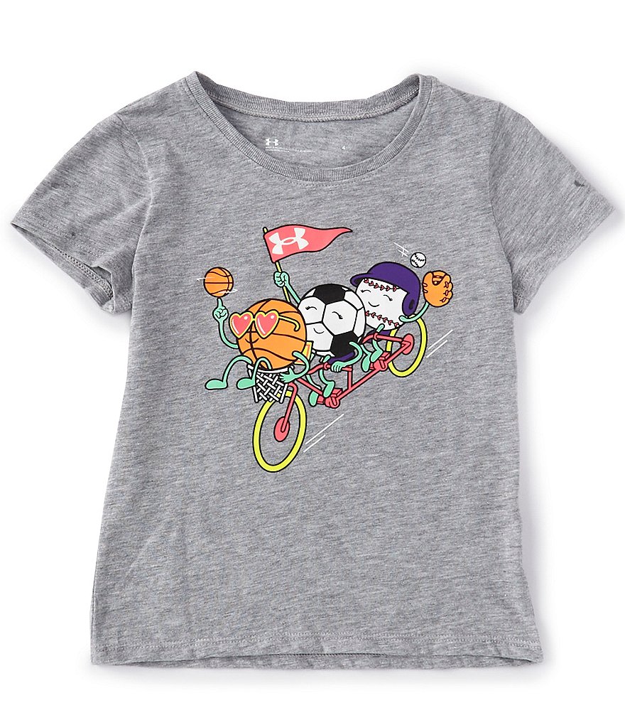 Under Armour Little Girls 2T-6X Classic Varsity Tee