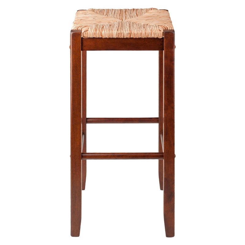 2pc Kaden Set Barstool Rush Seat Walnut - Winsome