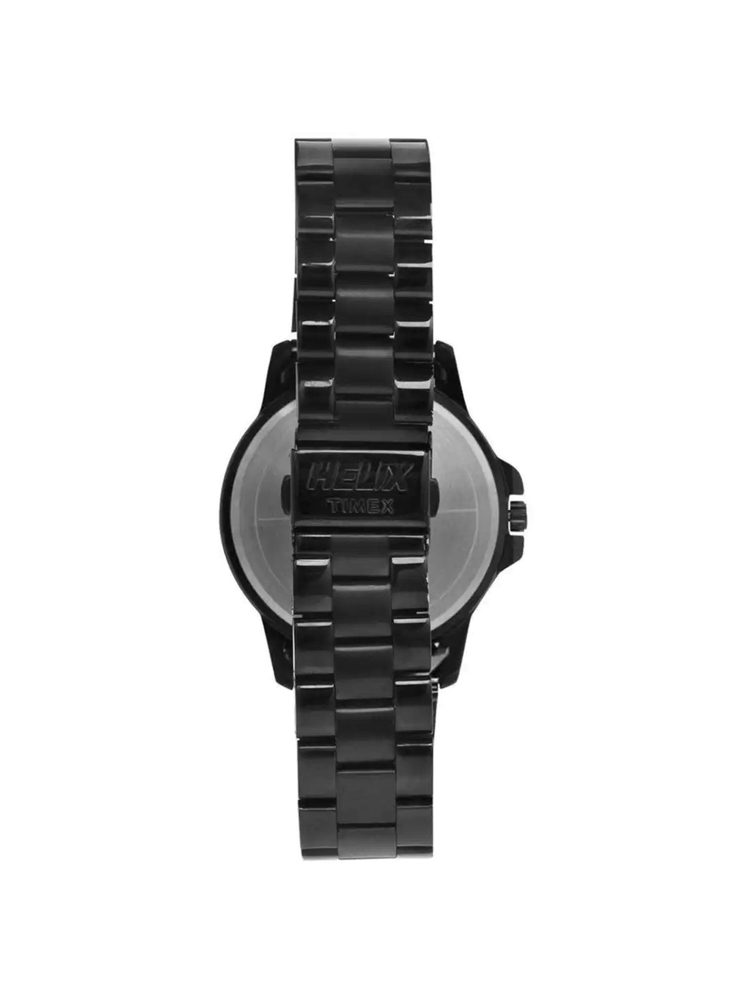 Helix By Timex Black Round Dial Analog Stainless Steel Men Watch - TW023HG20