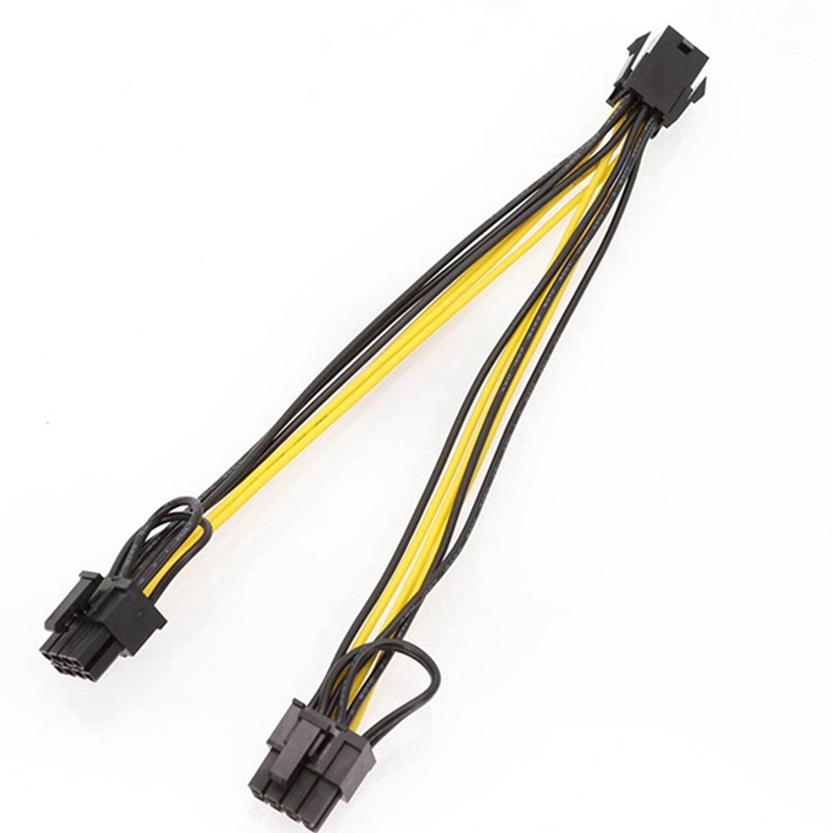 5PCS PCI-E 6-Pin to Dual 6+2-Pin Power Splitter Cable & 5Pcs 8Pin 6+2P Male GPU Image Video Card Miner Power Cable Cord