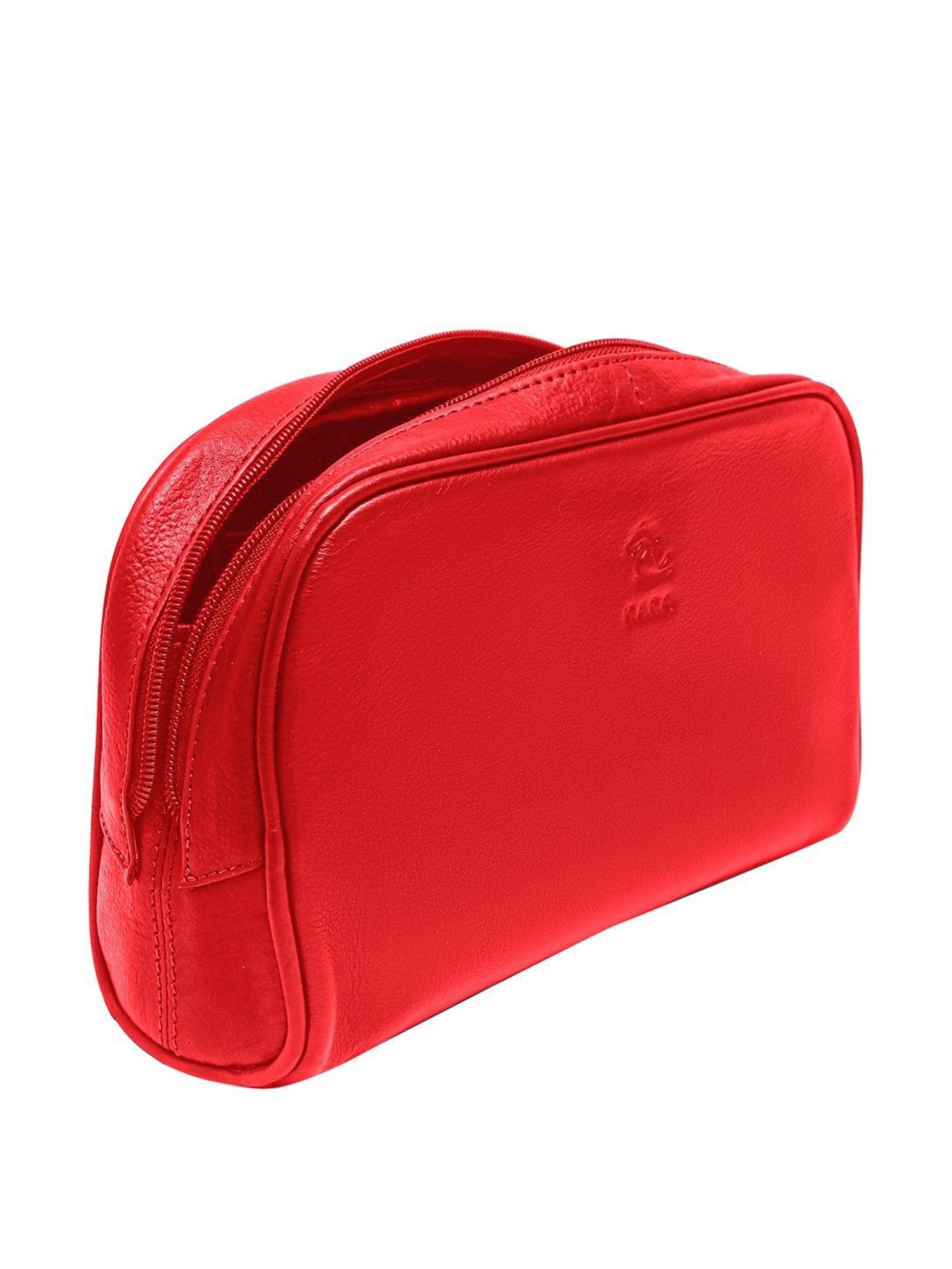 Kara Red Unisex Leather Pouch