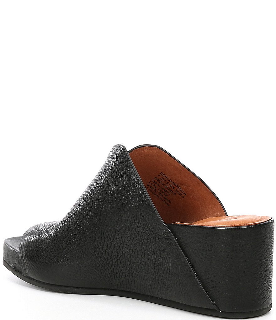 Gentle Souls Gisele Leather Wedge Slides