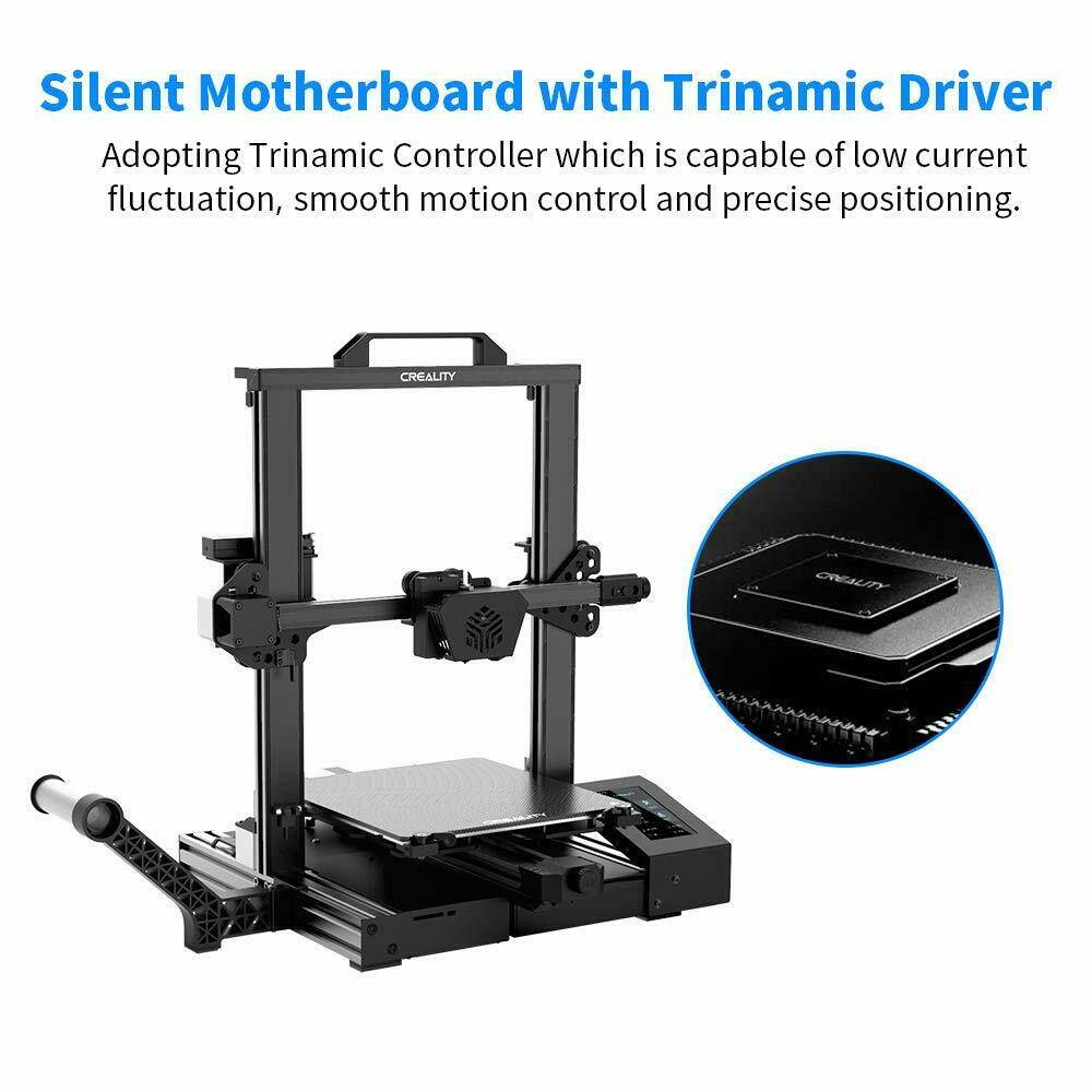 Creality CR-6 SE 3D Printer Ergonomic Extruder Meanwell Power +Black Filament Gift US