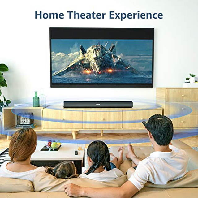 Sound Bars for TV,Saiyin Bluetooth TV soundbar 29-Inch 40 W,Optical AUX Coaxial Wired Input,Remote Control,Mount Kit.