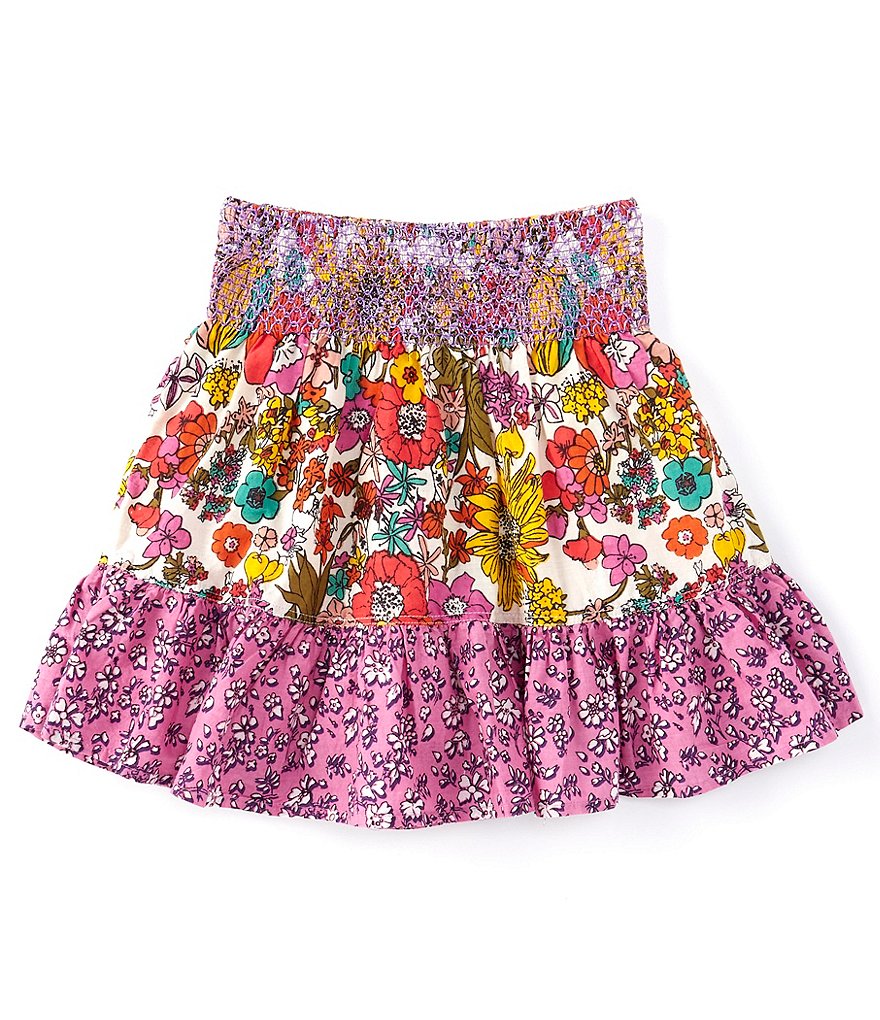 Peek Little/Big Girls 2T-12 Floral Ruffled A-Line Skirt