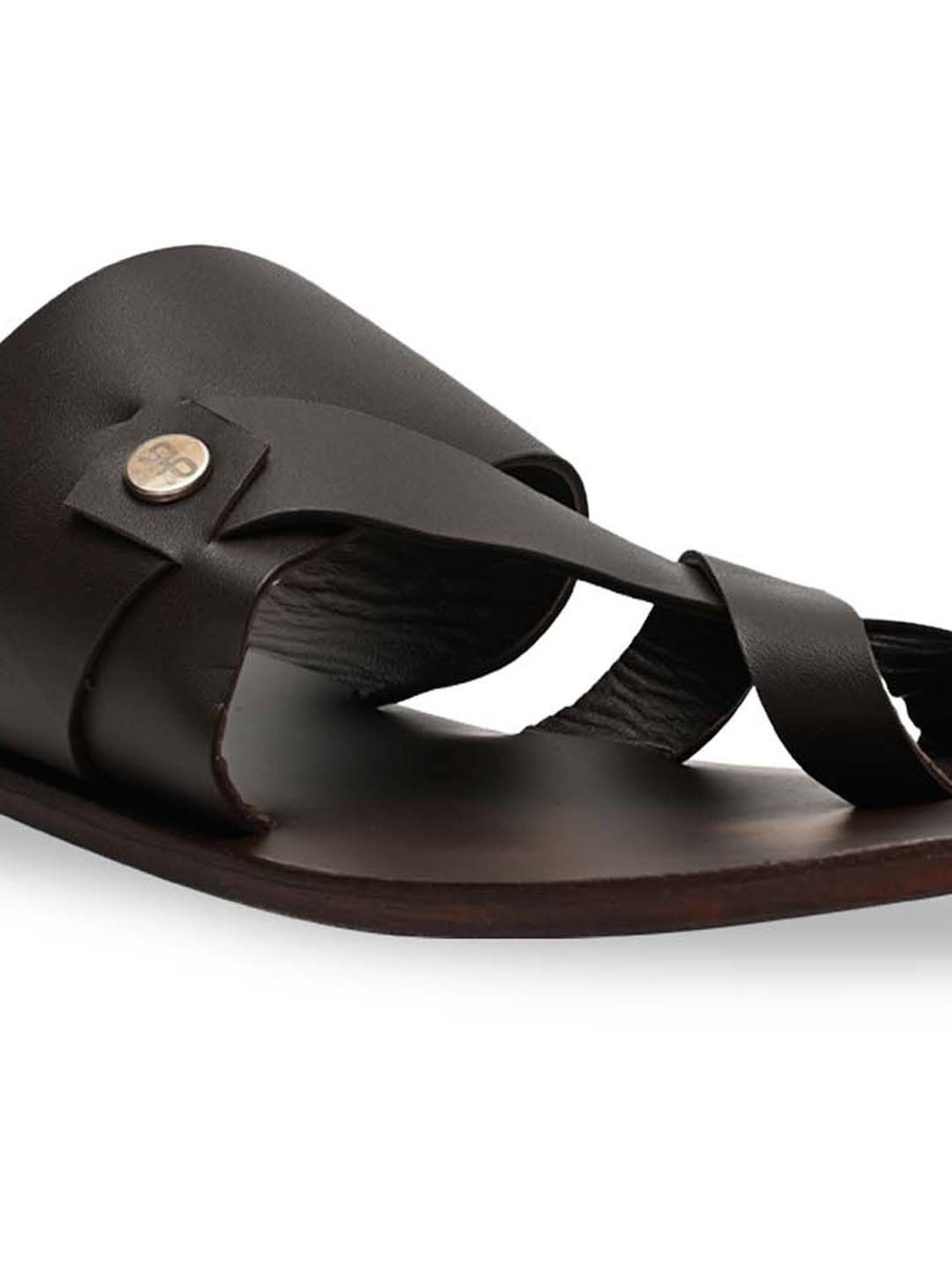 Regal Men's Brown Toe Ring Sandals