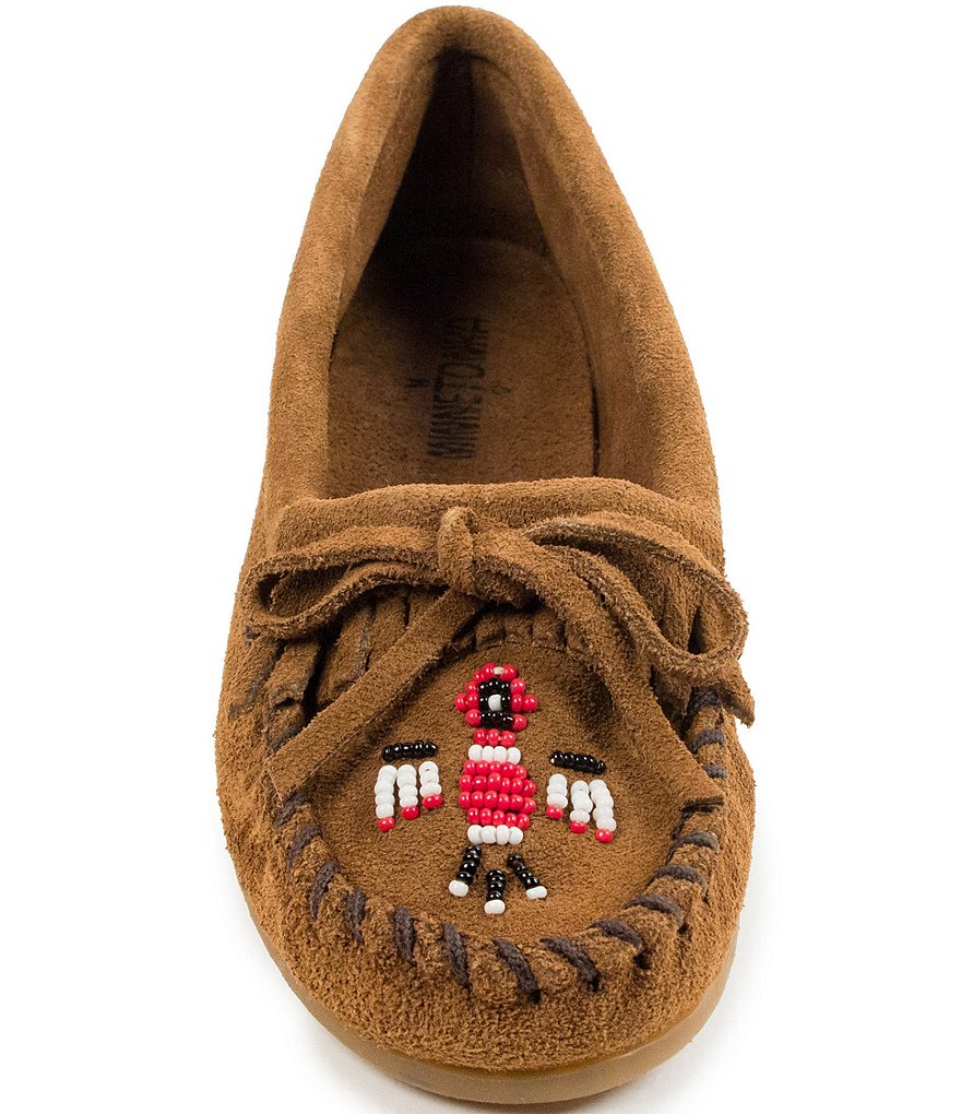 Minnetonka Thunderbird II Beaded Suede Moccasins