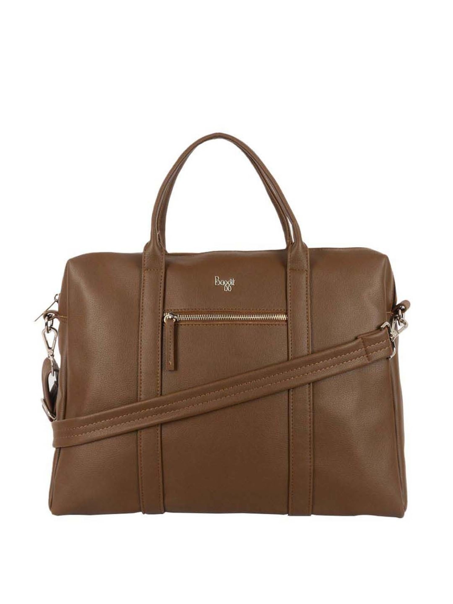 Baggit Mud PVC Solid Laptop Messenger Bag