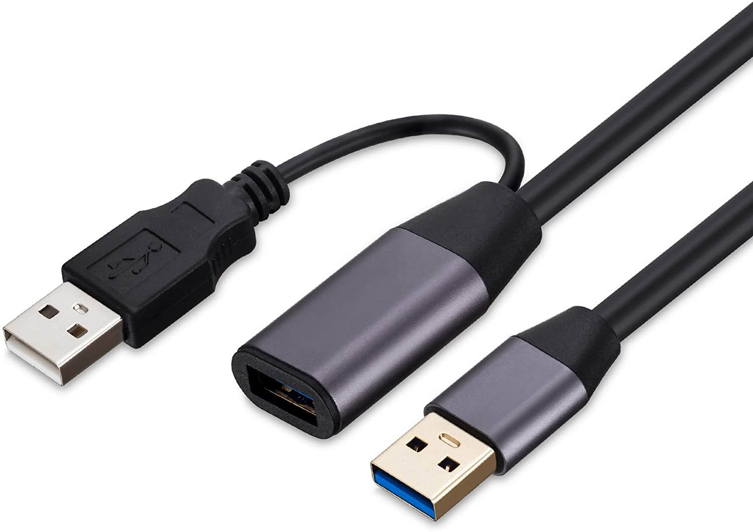 VCZHS Active USB 3.0 Extension Cable 25 Feet USB 3.0 Active Repeater Cable Built-in Double Signal Booster Chipsets