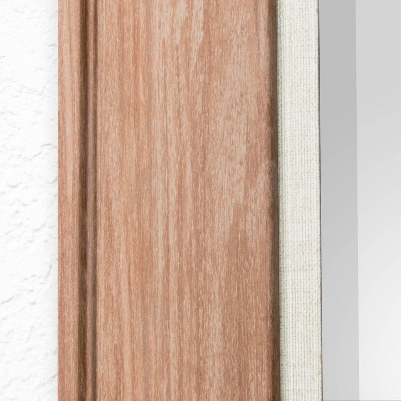 29.5" x 35.5" Textured Mat Liner Frame Mirror Walnut - Head West