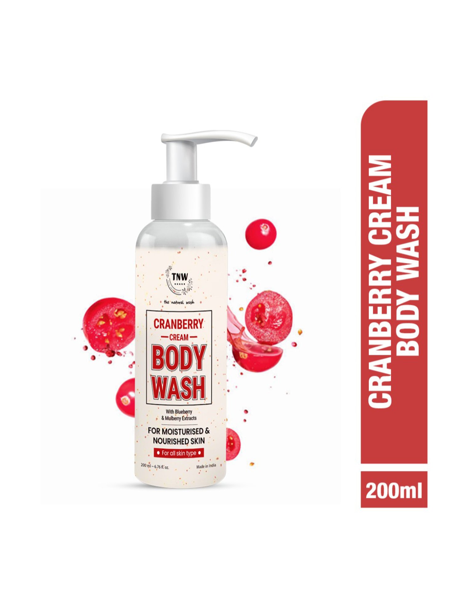TNW-The Natural Wash Cranberry Cream Body Wash - 200 ml