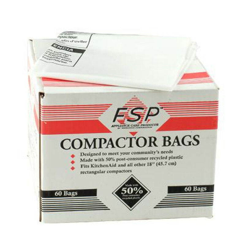 60 Kenmore 18" Trash Compactor Bags - Plastic for Sears - NEW