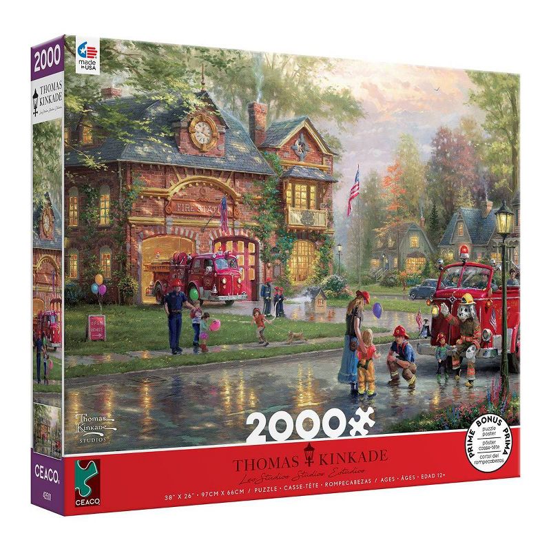Ceaco Thomas Kinkade: Hometown Firehouse Jigsaw Puzzle - 2000pc