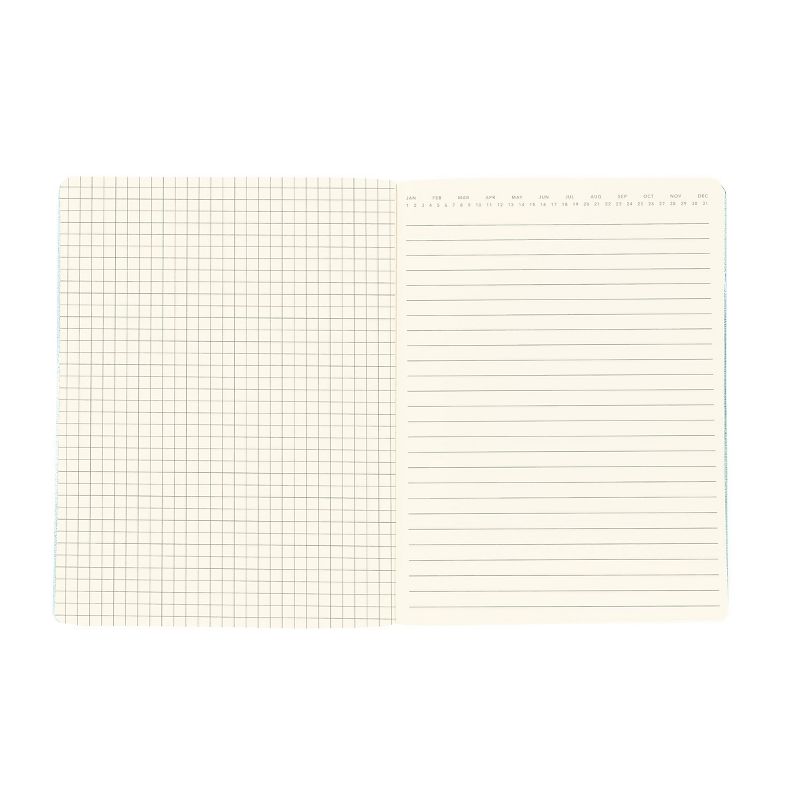 Lined Journal 6" x 8" PVC Mondays - Graphique