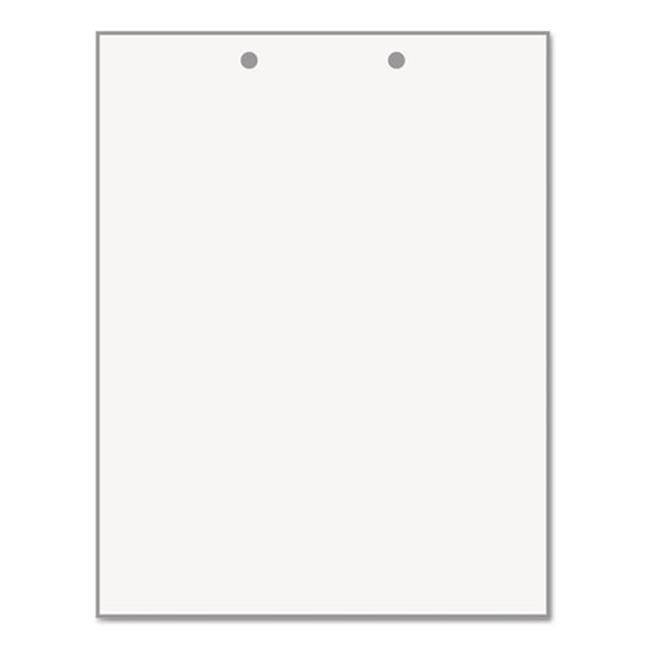 8-1/2'' x 11" Laser Cut Sheet, 20# White Stock, 2 Hole Punch Top, 5/16" Diameter (Carton of 2500)