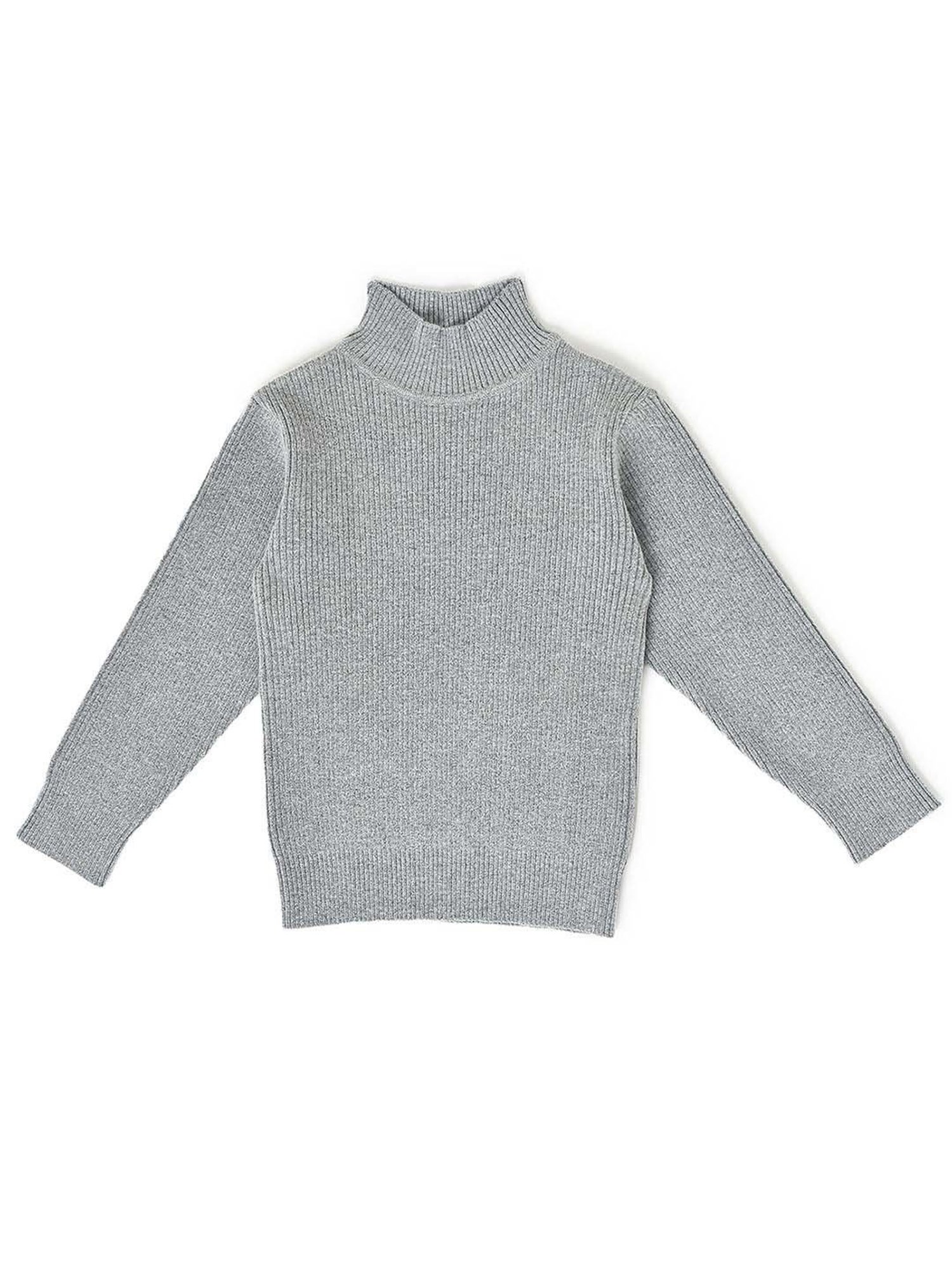 MiArcus Kids Grey Regular Fit Full Sleeves Sweatshirt