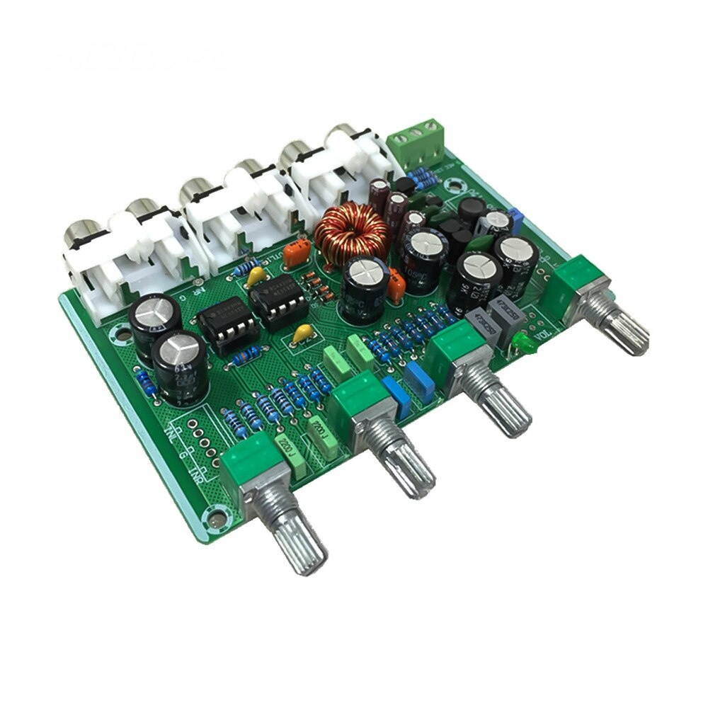NE5532 Pre-amplifier Tone Board Home Theater Tweeter Mid-range Bass Sound Volume Mini Preamp Amplifier Audio