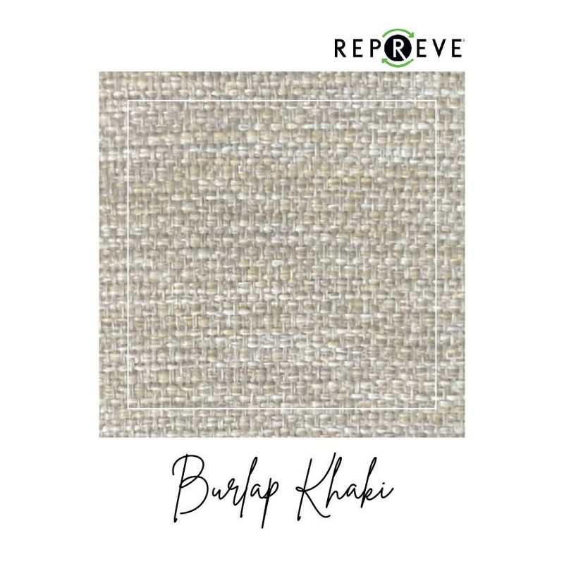 THE STAIR BARRIER 42 to 52 Inch Banister to Banister Portable Retractable Fabri Baby Kids Pet Safety Gate for Children, Dogs, and Cats, Burlap Khaki