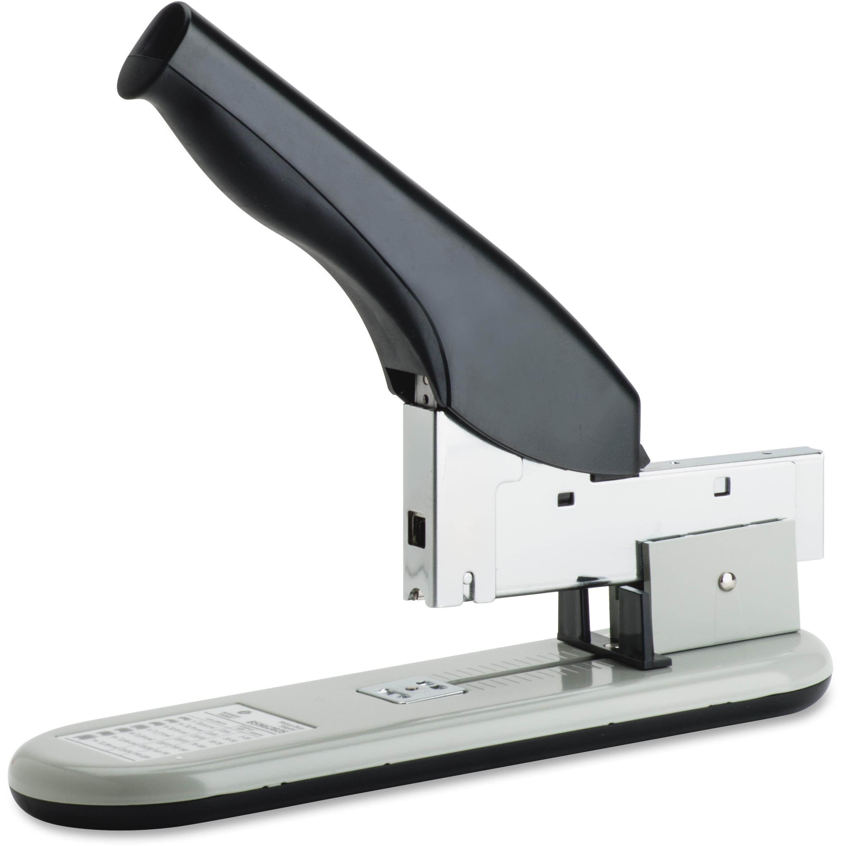 Business Source Heavy-Duty Stapler 220 Shts Cap. Putty/Black 62825