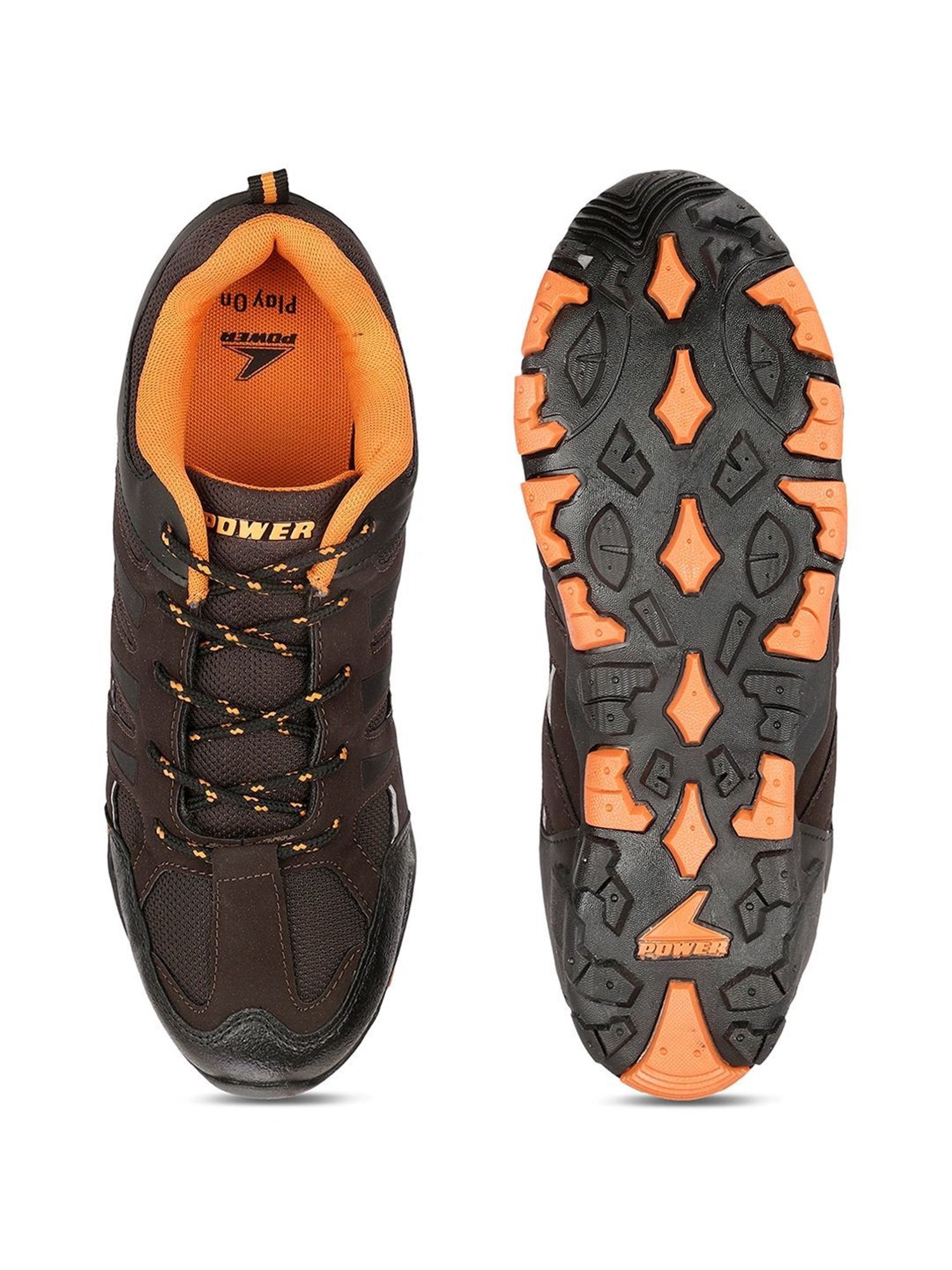 Power by Bata Men's LIONEL E Brown Running Shoes