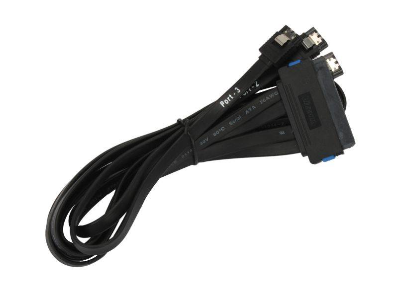 Athena Power Model CABLE-32SAS47 30" 32pin SAS to 4 x SATA 7pin cable