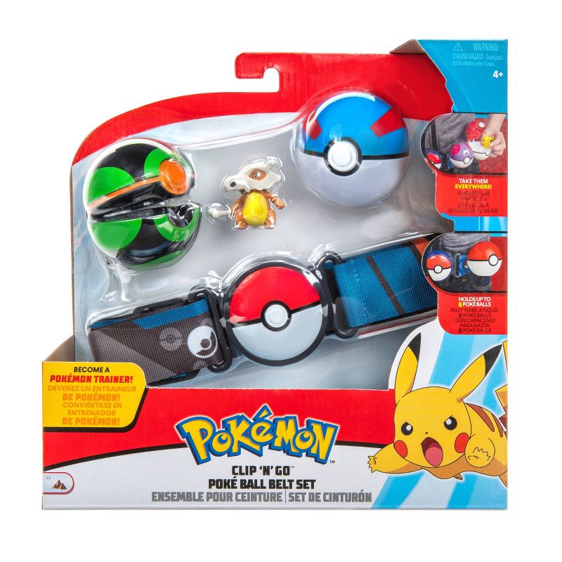 Pokemon Clip 'n' Go Poke Ball Belt Set - Cubone