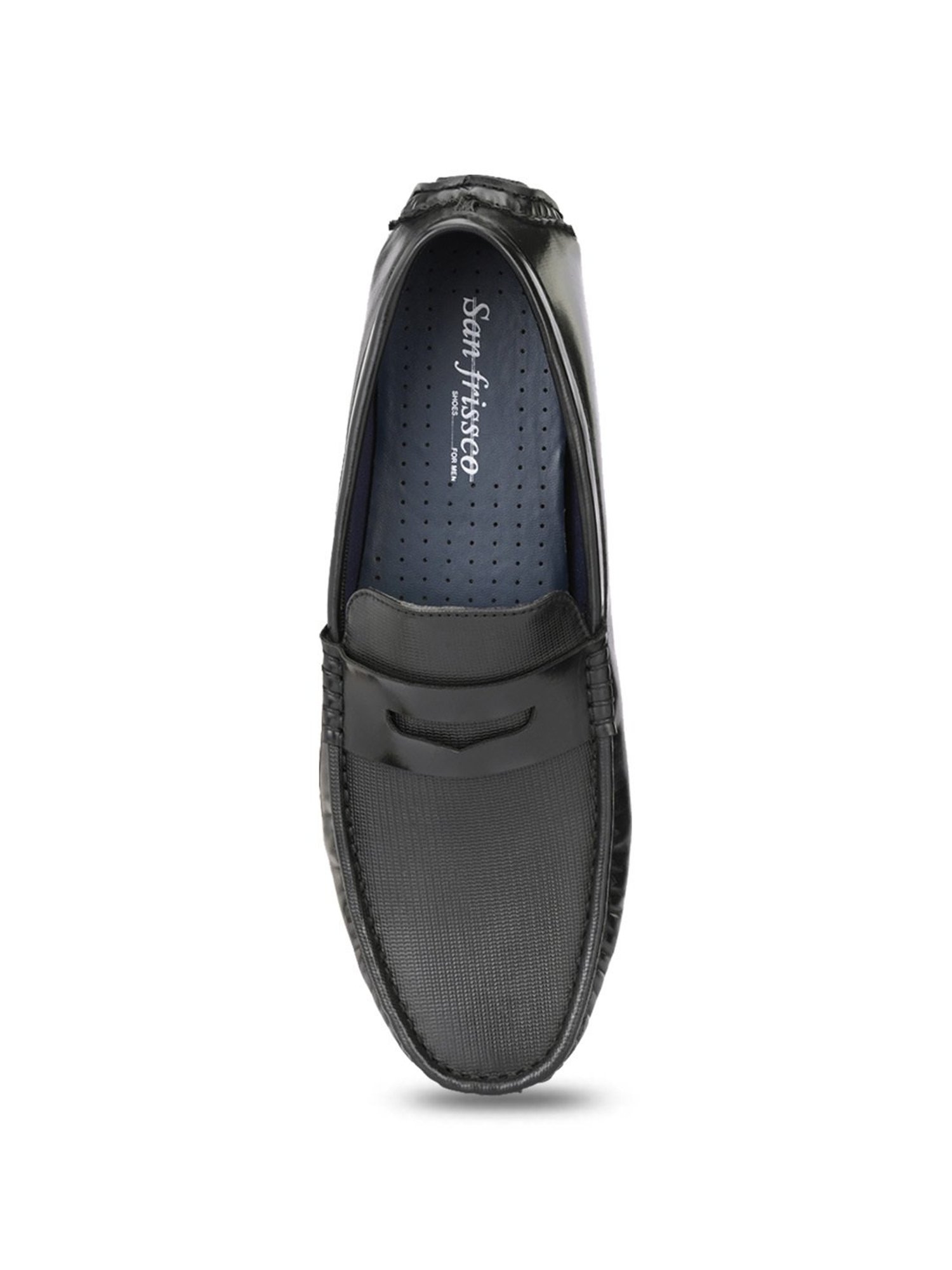 San Frissco Men's Black Casual Loafers
