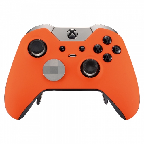 "Soft Touch Orange" Xbox One ELITE Rapid Fire Modded Controller 40 Mods for COD BO3, Destiny, GOW 4 Quickscope, Jitter, Drop Shot, Auto Aim, Jump Shot, Auto Sprint, Fast Reload and Much More