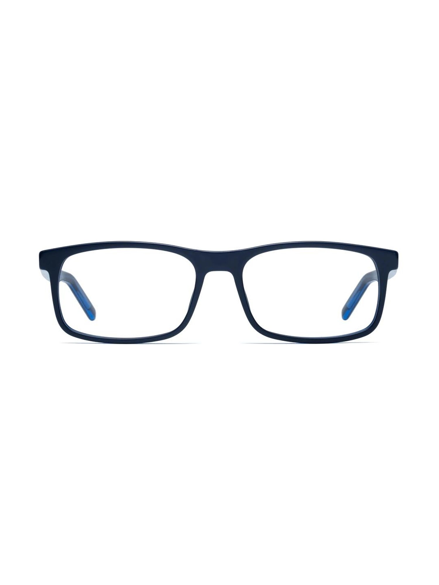 HUGO Blue Rectangular Eye Frames for Men