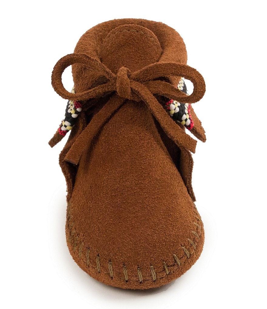 Minnetonka Kids' Braid Bootie Crib Shoe (Infant)