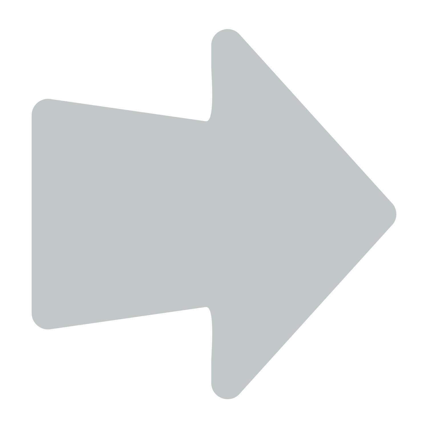 LiteMark 4 Inch Orange Round Arrow Decals - Pack of 18