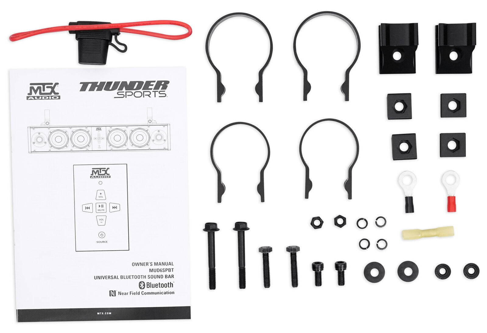 MUD6SPBT Six-Speaker Bluetooth Soundbar Rollbar System For Can-Am Maverick