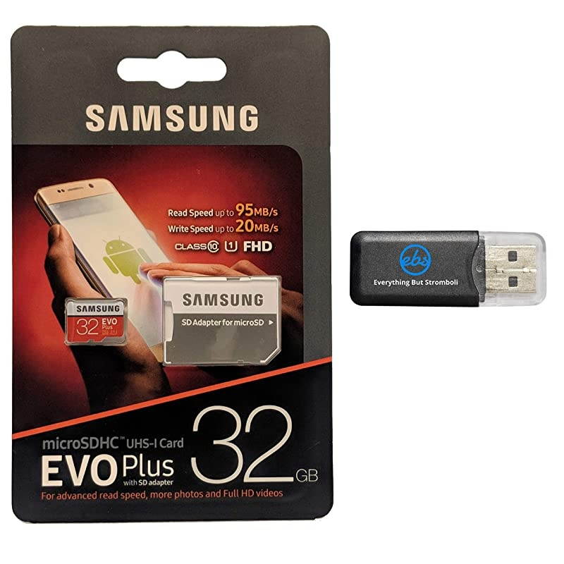 128GB Micro SDXC EVO Plus Memory Card with Adapter Works with  Galaxy Note 10+ Cell Phone, Note 10+ 5G Smartphone (MB-MC128HA) Bundle with 1 Everything But Stromboli SD, TF Card Reader