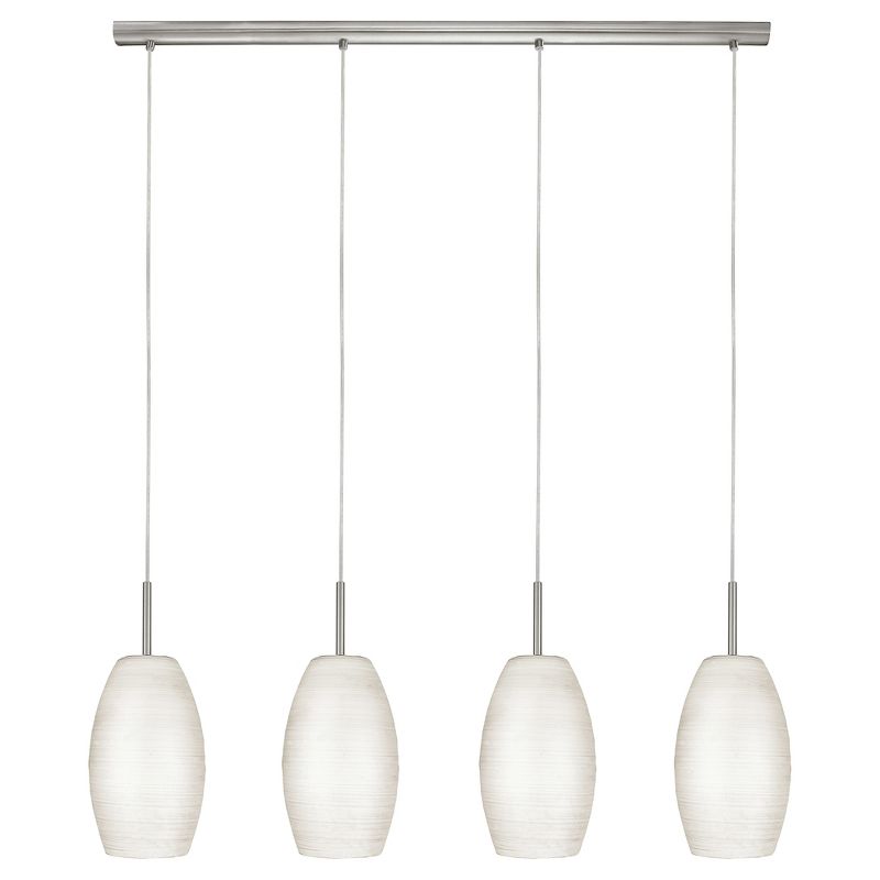 Batista 1 Multi Light Pendant Ceiling Light 39.5 " Matte Nickel - Eglo