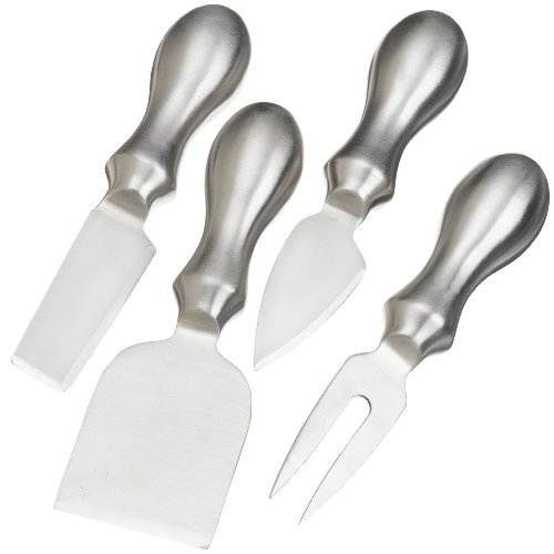 Prodyne K-4-S Set of 4 Stainless Steel Cheese Knives Pack of 12