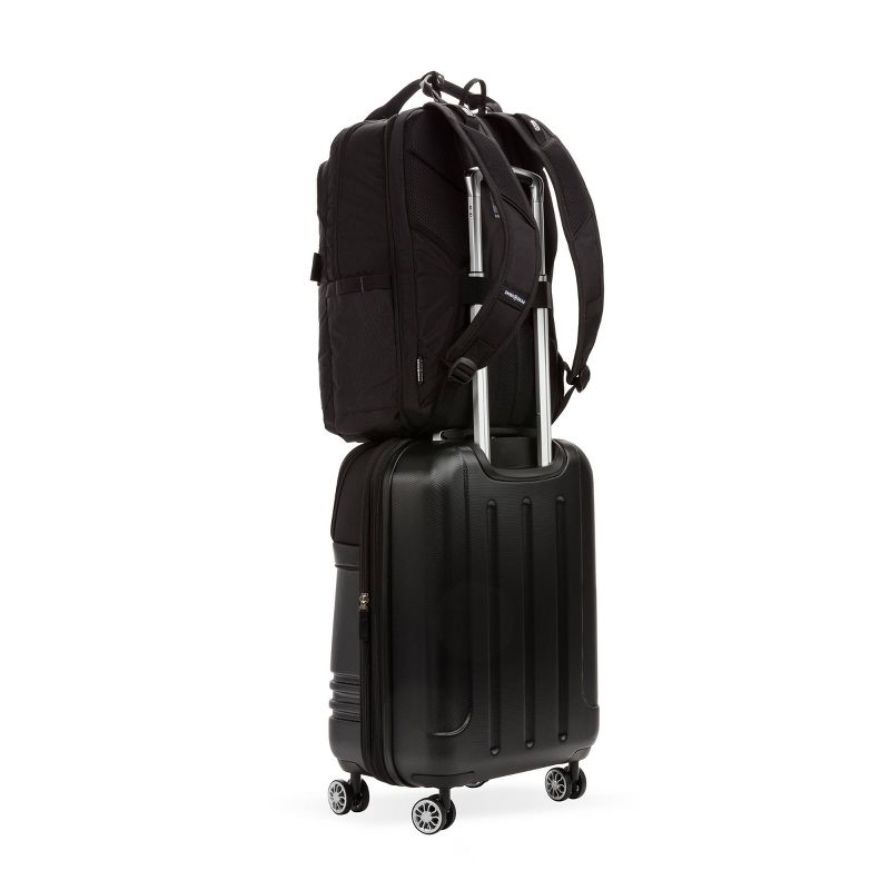 SWISSGEAR 18" Backpack with Carabiner - Black