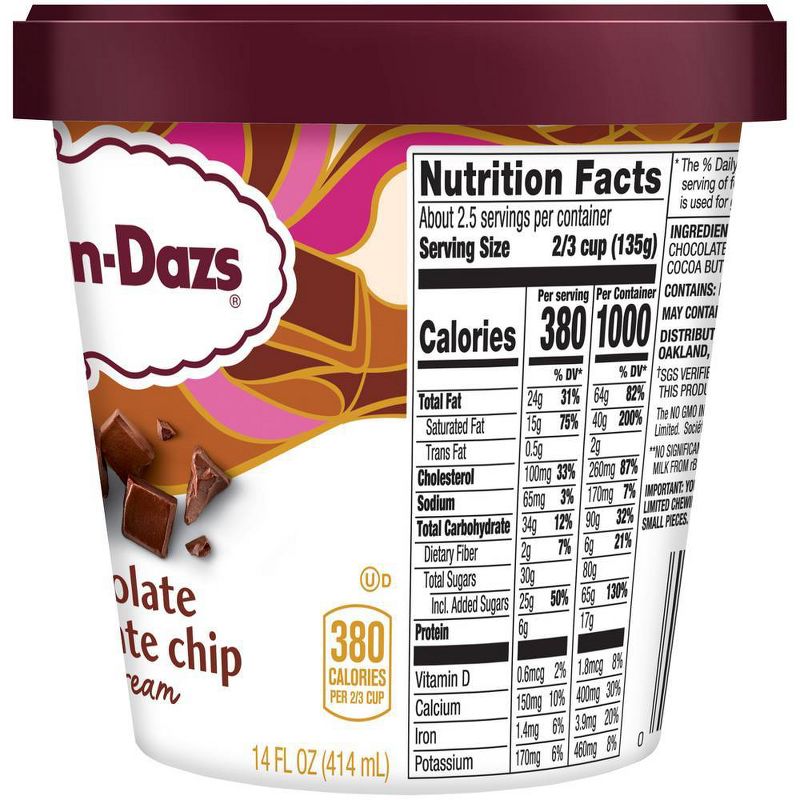 Haagen-Dazs Chocolate Chip Ice Cream - 14oz