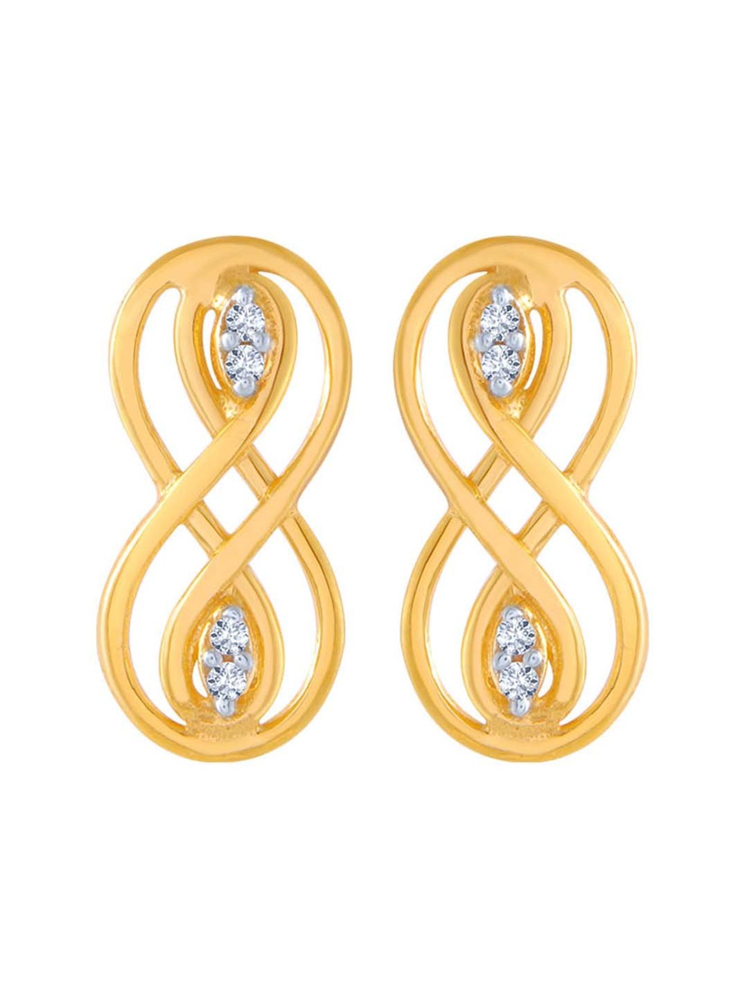 P.C. Chandra Jewellers 14 kt Gold Earrings
