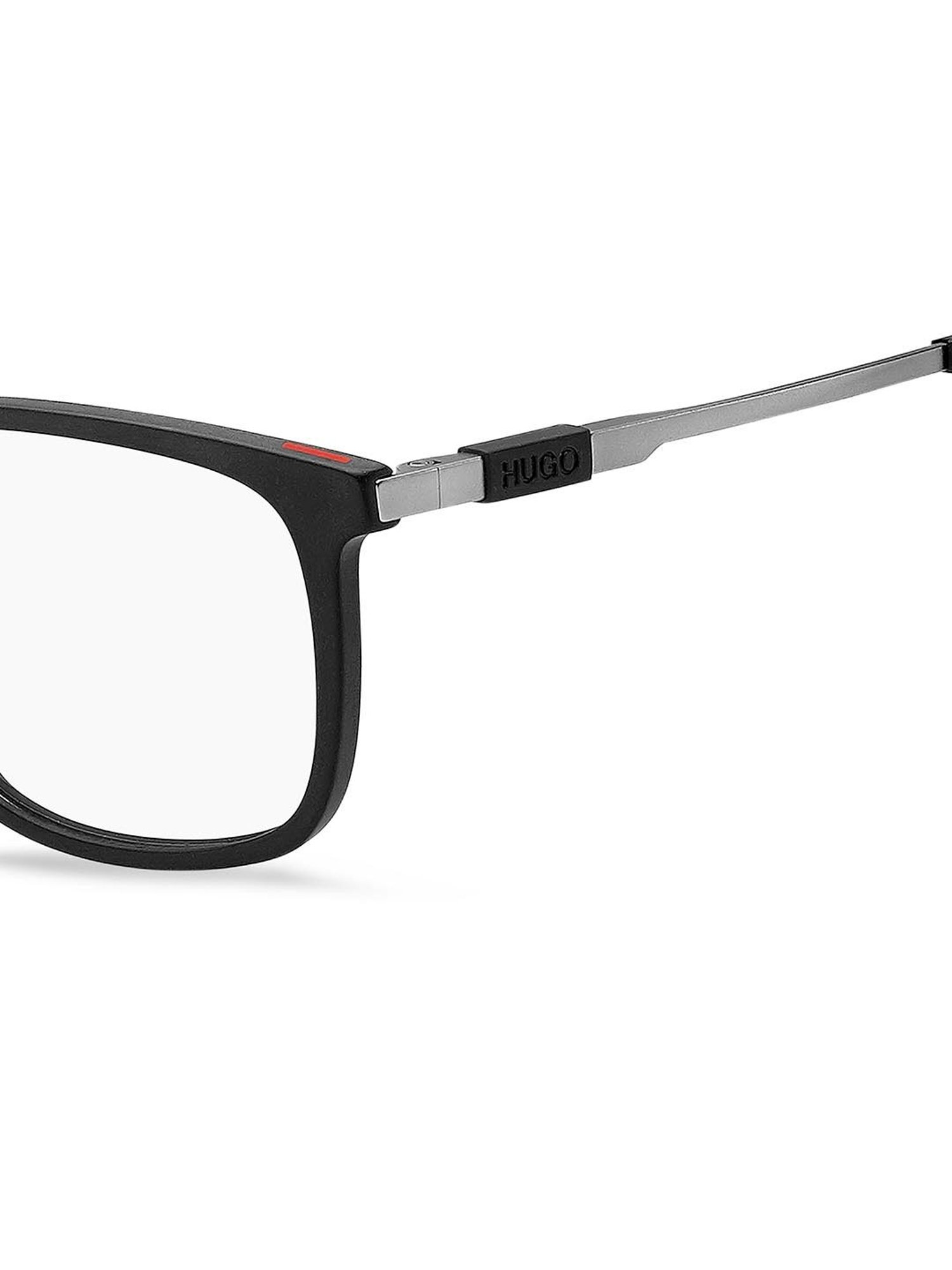 HUGO Black Square Eye Frames for Men
